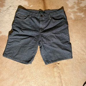 LRL Lauren Jeans Co. Ralph Lauren Pinstripe Jean Shorts size 14